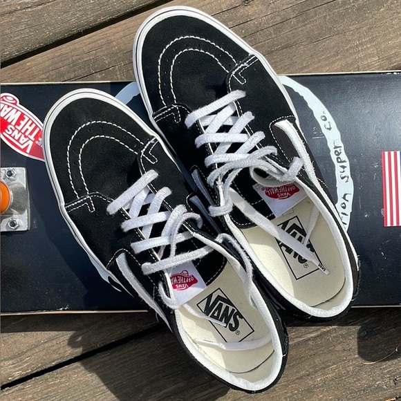 Vans Other - Vans Black and White Sneakers Iconic Skate Design